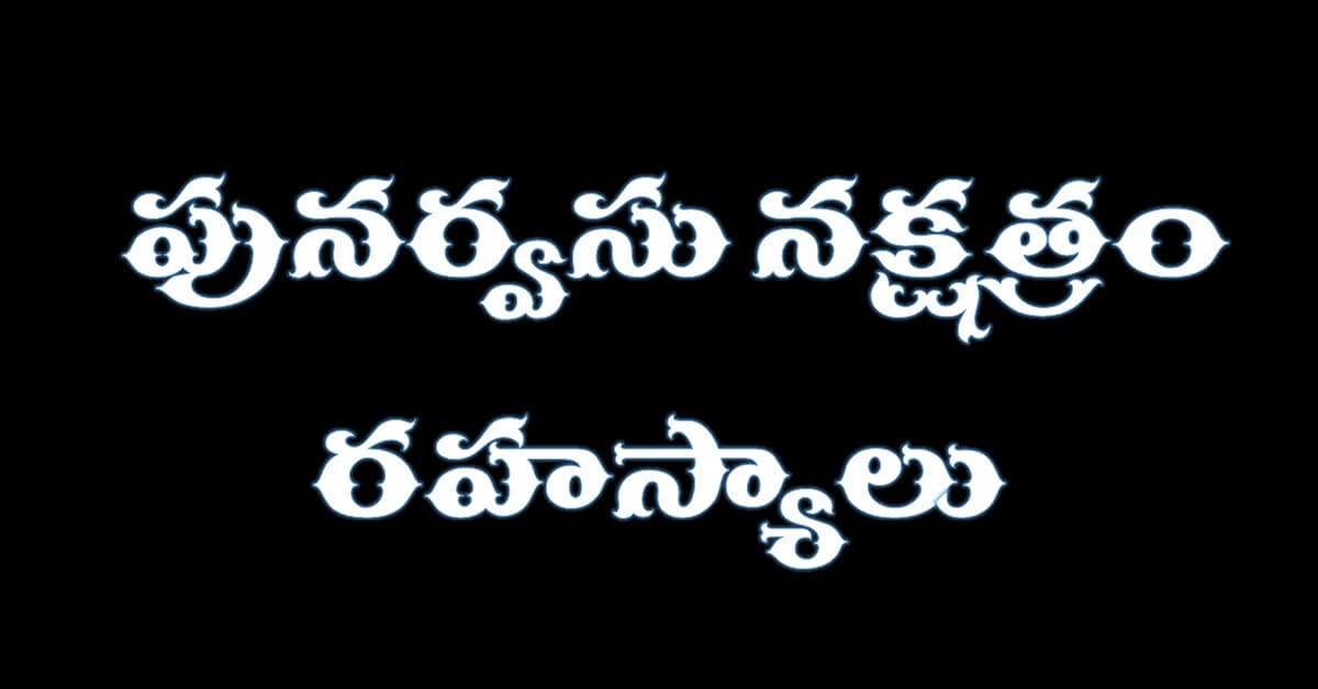 Punarvasu Nakshatra In Telugu