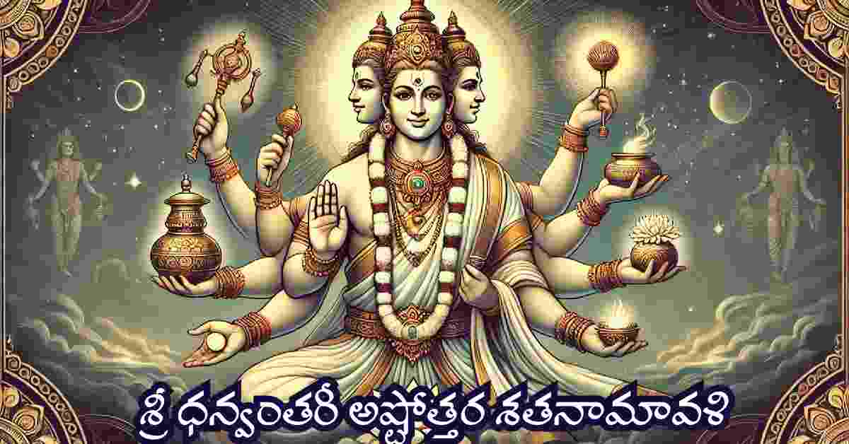 Dhanvantari Ashtottara Shatanamavali in Telugu