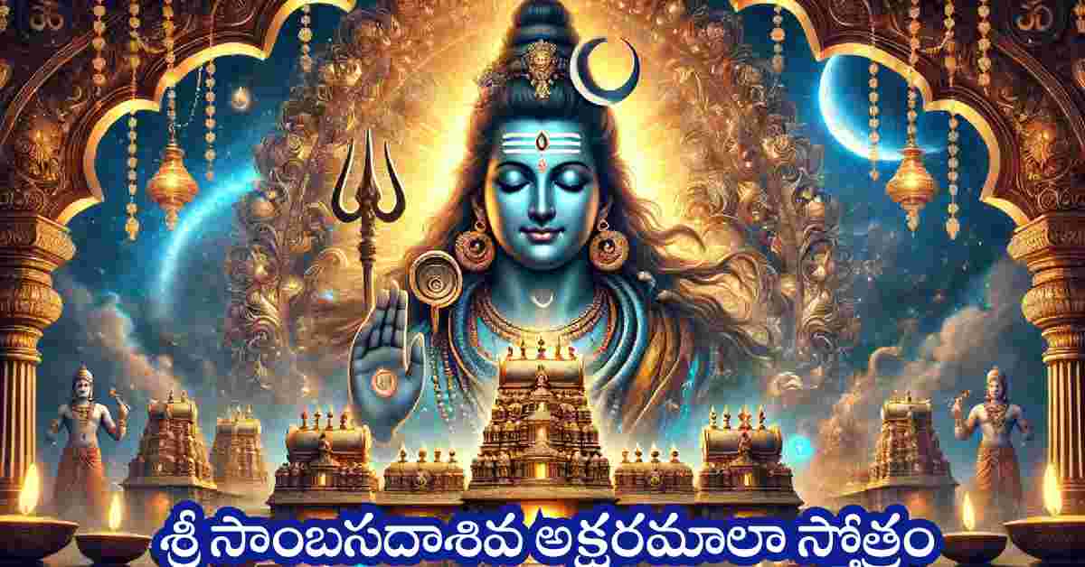 Samba Sada Shiva Aksharamala Stotram in Telugu