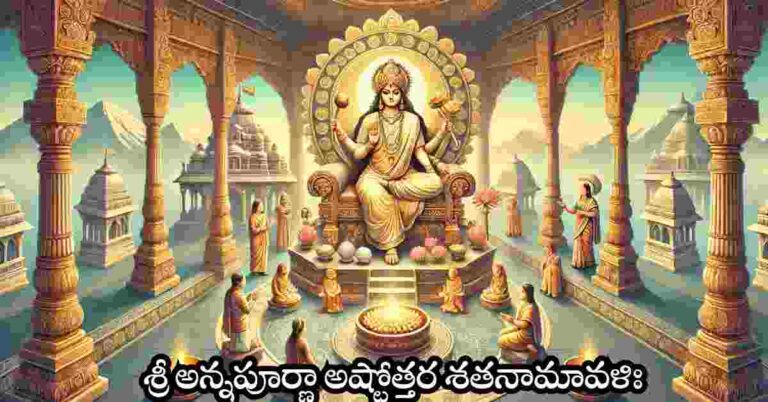 Annapurna Ashtothram in Telugu