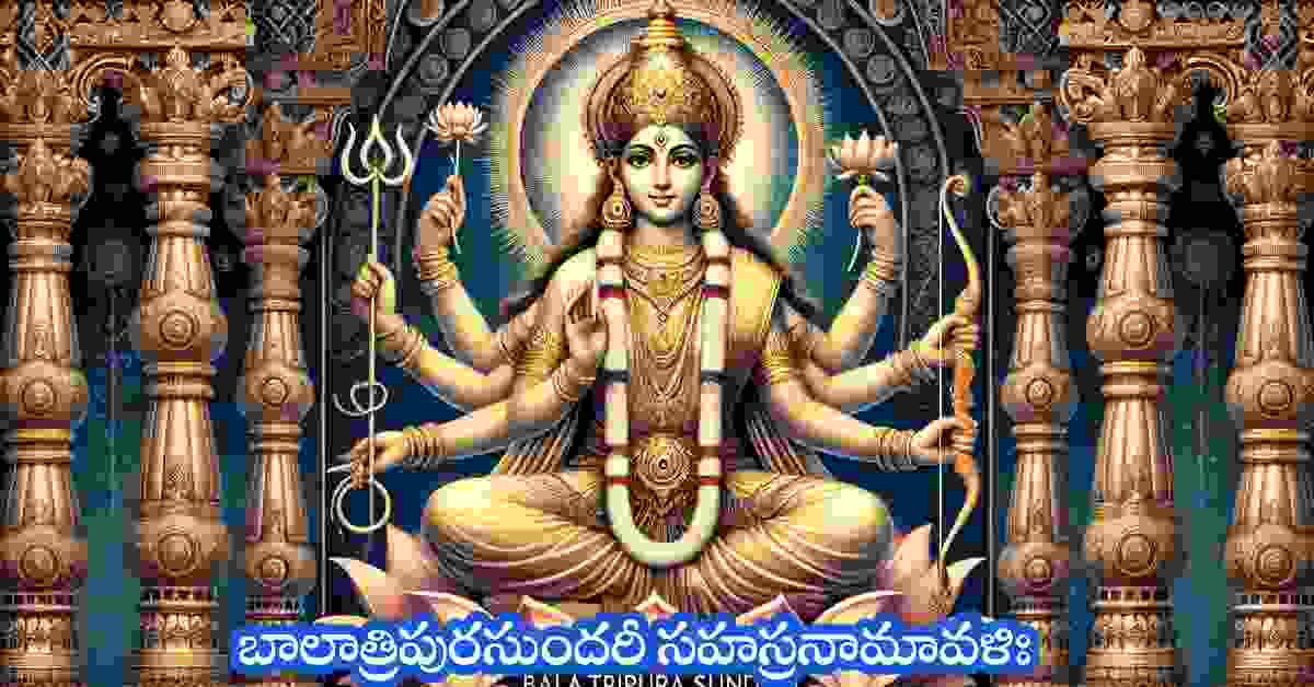 Bala Tripura Sundari Sahasranamavali in Telugu