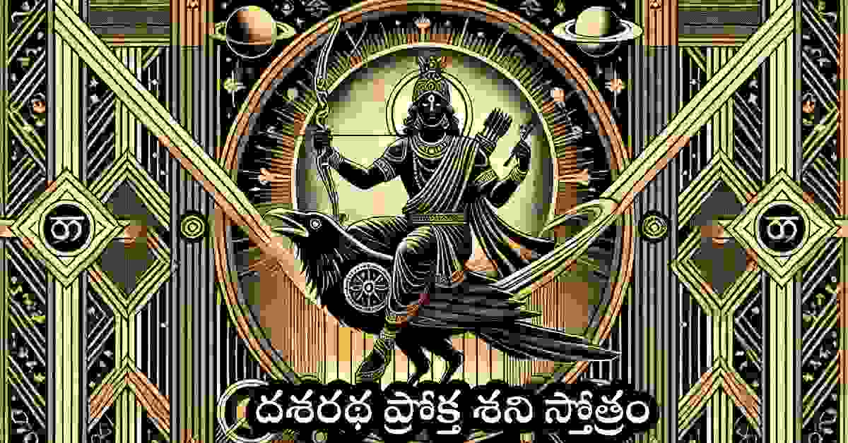 Dasaratha Proktah Shani Stotram in Telugu