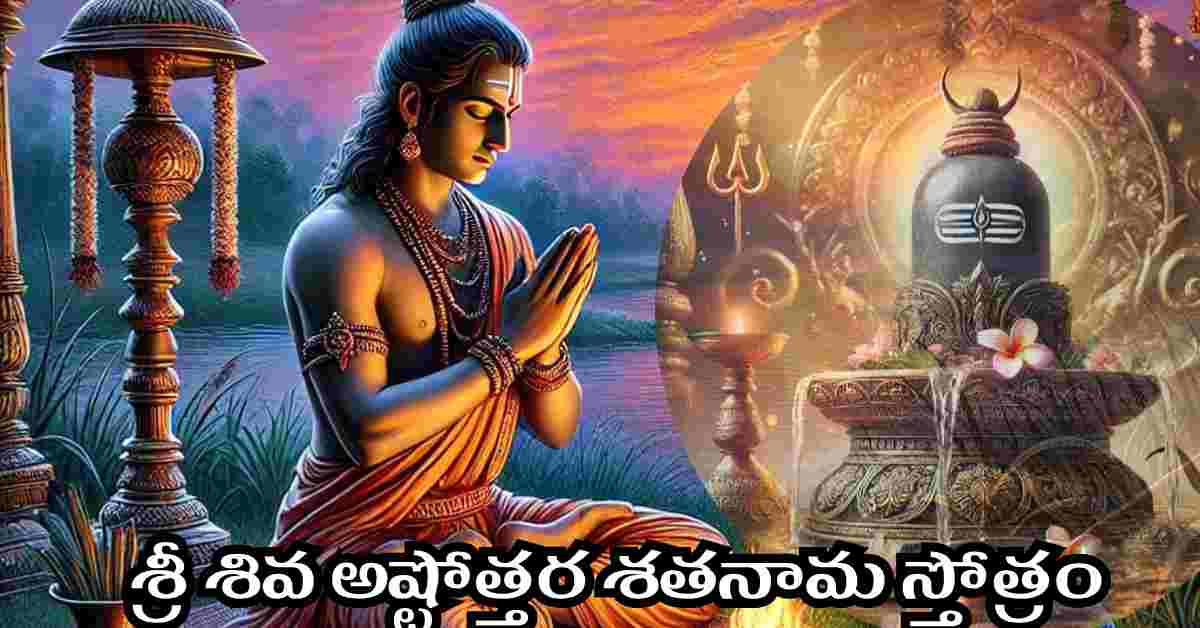 Shiva Ashtottara Shatanama Stotram in Telugu