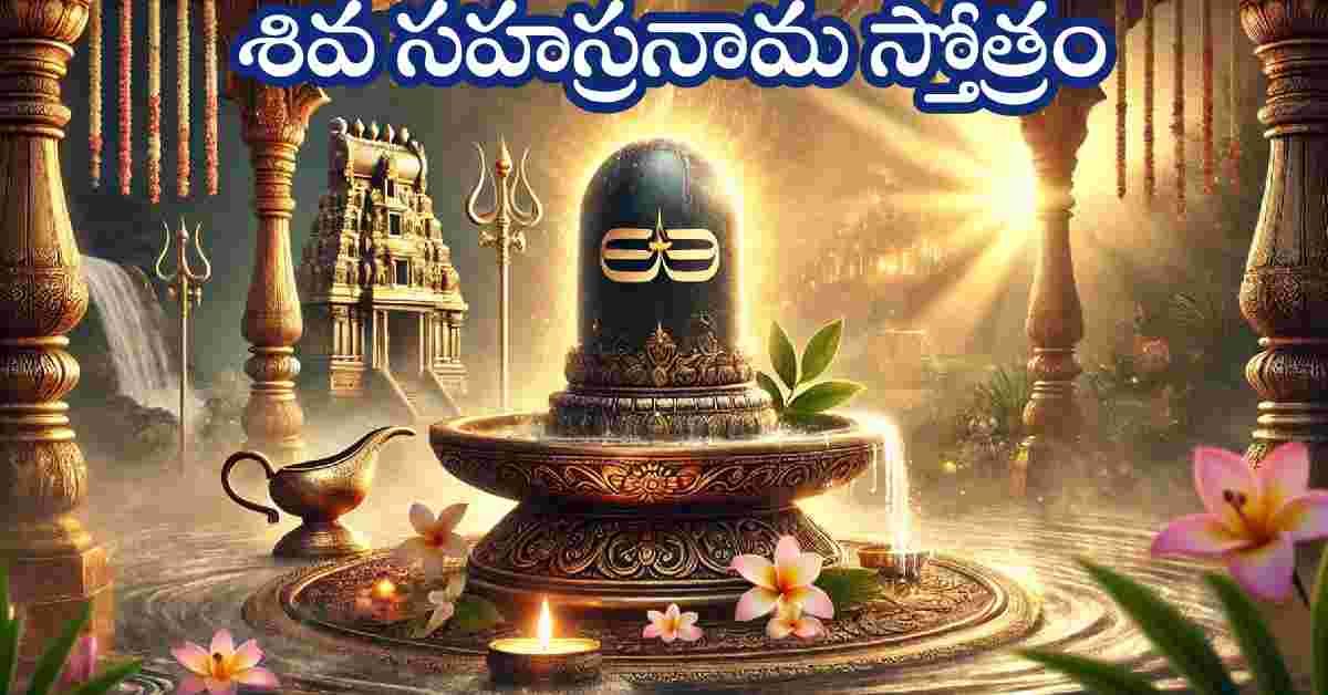 Shiva Sahasranama Stotram in Telugu