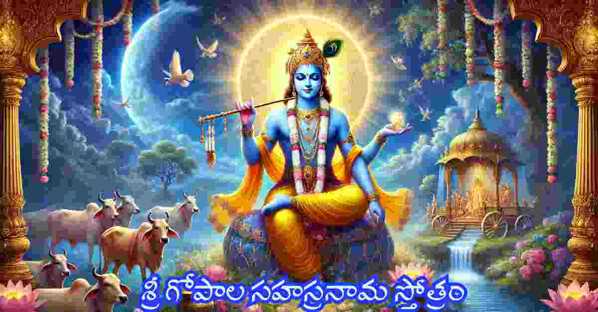 Sri Krishna Sahasranama Stotram in Telugu